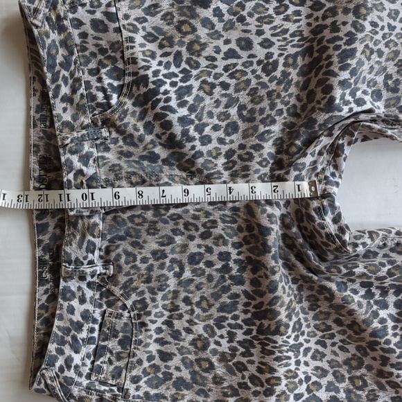 Sound Style Jessie Stretch Animal Print Ankle Jegging 16 Brown Black Pockets - Picture 14 of 15